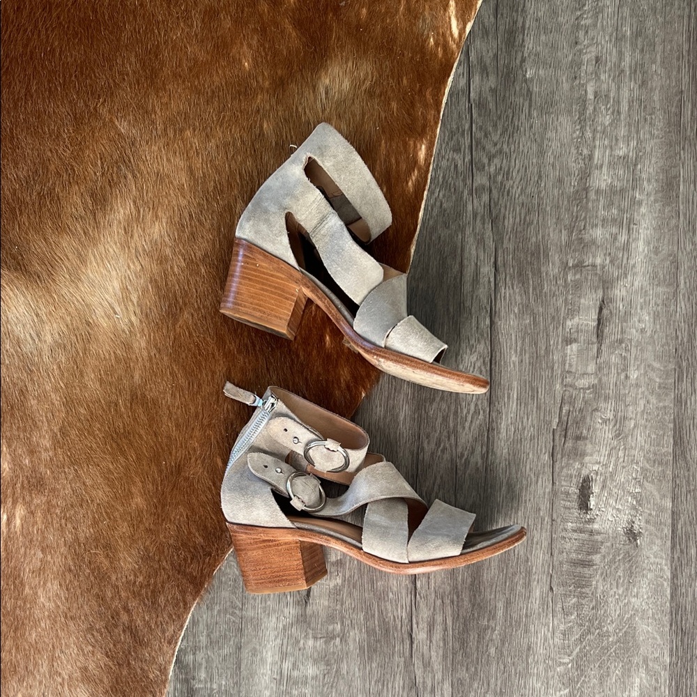 Rag & Bone Suede Heels with Block Heel